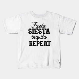 Bachelorette - Fiesta Siesta Tequila Repeat Kids T-Shirt
